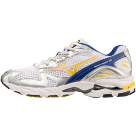Resim Mizuno Wave Rider 10 Erkek Günlük Giyim Ayakkabısı Beyaz / Lacivert 