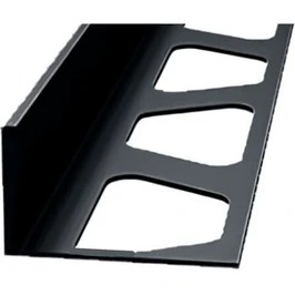 Resim Global 10 mm Alm. Mat Siyah Seramik Köşe L Bitim Profili ( 5 ADET ) 