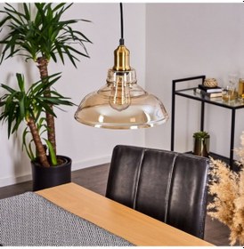 Resim Riolight Retro Bal Tekli Cam Sarkıt Çap: 28Cm (538283694) 