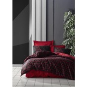 Resim Cotton Box Dark Shadow Bordo Çift Kişilik Nevresim Takımı 
