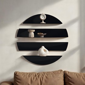 Resim VOLANTE O Raf - O Self Premium Paslanmaz Metal Duvar Rafı - Modern Dekoratif Mutfak ve Banyo Düzenleyici Seti - Yer Kazandıran Statik Boyalı Çizilmez Kitaplık ve Baharatlık - Kolay Montaj - Cappuccino 