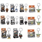 Resim 1 adet STAR WARS Star Wars Karakter Anahtarlık, Dayanıklı PVC Malzeme, Yoda, Boba Fett, Chewbacca, Luke ve Daha Fazla Figür Süsleri, Sırt Çantası Kolyesi, Anime Hayranları için Koleksiyonluk, Paskalya, Şükran Günü ve Tatil Hediyeleri için Uygun 
