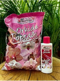 Resim TROPİKAL Orkide Toprağı 3 Lt + Orkide Çiçek Açtıran Bitki Besini 225 Ml 