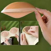 Resim 2 adet Kadın Bikini Sünger Sütyen Pedleri Yapışkan Tasarım ile - Yürüyüş ve Plaj Giyim için Rahat, Nefes Alabilen İç Çamaşırı Pedleri, Sevimli İç Çamaşırı Aksesuarları 