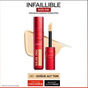Resim Loreal Paris Skin Ink Gün Boyu Kapatıcı Fondöten - Soğuk Alt Ton 130 