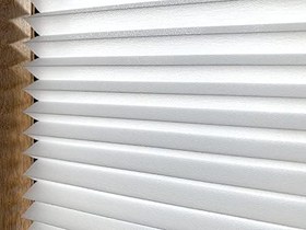 Resim Pliper Beyaz - Plise Cam Balkon Perdesi Yapışkanlı 3400001 (100 x 250) 