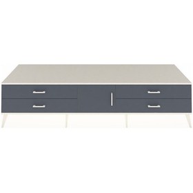 Resim Kronos Tv Ünitesi Tek Raflı 4 Çekmeceli Tek Kapaklı 220x59x51 Aytaşı-antrasit Antrasıt/antrasıt - Aytası 