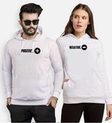 Resim Tshirthane Pozitif Negatif Sevgili Kombinleri Kapüşonlu Kombini 