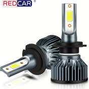 Resim 2 adet H11 H4 LED araba lambaları, H7 LED Ampul 50W, H8 H1 H9 9005 HB3 9006 HB4 LED Işıklar 10000LM 12V Mobil Depan Lambası 