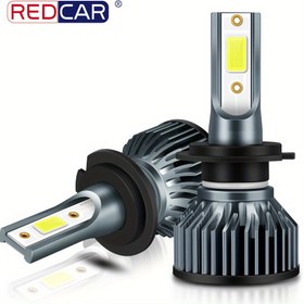 Resim 2 adet H11 H4 LED araba lambaları, H7 LED Ampul 50W, H8 H1 H9 9005 HB3 9006 HB4 LED Işıklar 10000LM 12V Mobil Depan Lambası 