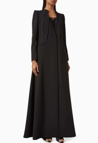 Resim Zarif Blazer Yaka Abaya ile Kalıcı Şıklığı Yakalayın - Siyah / S 