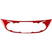 Resim Chevrolet Malibu 2016-2022 C Modeli İçin Evrensel Merkezi Kontrol Düğmesi Panel Etiketi Kırmızı 1 Adet 