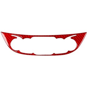 Resim Chevrolet Malibu 2016-2022 C Modeli İçin Evrensel Merkezi Kontrol Düğmesi Panel Etiketi Kırmızı 1 Adet 