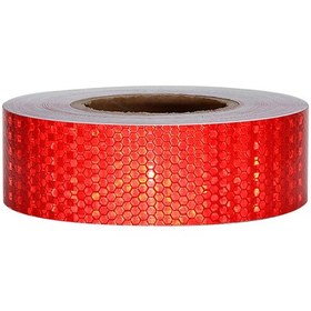 Resim Ranyeek Araçlar İçin Pvc Reflektif Band, Gece Uyarı Ve Dekorasyon, Su Geçirmez, 300x5 Cm, Kırmızı 