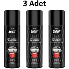 Resim Selsil Zift Katran Temizleyici Sprey 200 Ml 3 Adet 