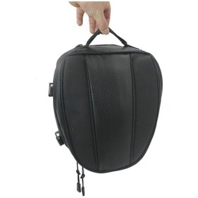 Resim Novahub Çok Fonksiyonlu Motosiklet Arka Koltuk Çantası, Oxford Kumaş, Genişletilebilir, Montaj Kayışları, Yağmur Kılıfı Siyah 