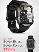 Resim Piranha 9923 Akıllı Saat / 2.01" Ekran / Uyku İzleme / IP67 / Titreşim / Kalp Ritm Ölçme / Adımsayar 