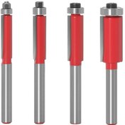 Resim Geeksen 1/4 Şaftlı 1 İnç Tungsten Karbür Bıçaklı 4 Adet Düz Kesim Freze Gravür Makinesi 