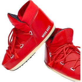 Resim Moon Boot Moon Boot Mb Pumps Nylon Kadın Kar Botu 15 Kırmızı 