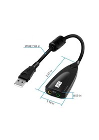 Resim Wozlo 7.1 USB 12 Kanal 64 Bit 5HV2 Destekli Kablolu Audio Çevirici Harici Ses Kartı 