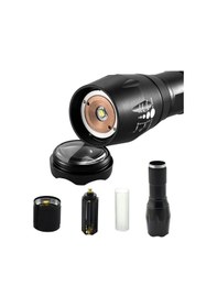 Resim Powermaster Pm-14623 Şarjlı Zoomlu Flash Özellikli Power Ledli El Feneri Siyah 