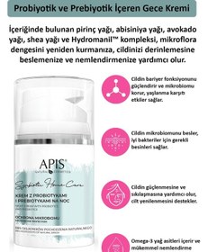 Resim Apis Natural Probiyotik ve Prebiyotik İçeren Gece Kremi 50 ML 