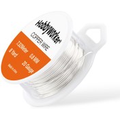 Resim Hobbywork 8 Boyutlu Gümüş Renkli Paslanmaya Dayanıklı El Sanatları Bakır Tel Takı Dikiş Tel Diy Takı Yapımı için 