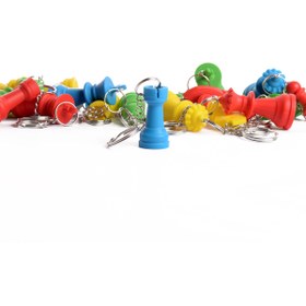 Resim DSECHESS Satranç Taşları 10 adet mavi renk Kale 