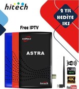 Resim Korax Hıtech Astra Full Hd Çanaklı Çanaksız Uydu Alıcı Wifi Anten Hediyeli Hitech