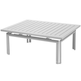 Resim Costa Beyaz Metal Alçak Bahçe Masası 