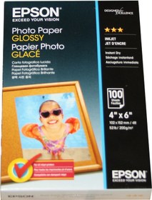 Resim Epson 10X15 200 Gam 100'Lü Fotoğraf Kağıdı S042548 