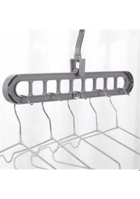 Resim 9 Bölmeli Yer Tasarrufu Sağlayan Katlanır Sihirli Elbise Askısı (5li Set) Diğer 