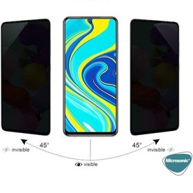 Resim Microsonic Xiaomi Redmi Note 9 Pro 5D Gizlilik Filtresi Siyah 439006802 