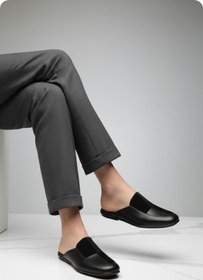 Resim Deniz Terlik Erkek Suni Deri Damatlık Günlük Anatomik Tabanlı Ev Terliği | Damat Terlik | 