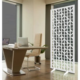 Resim Liar Ahşap Seperatör (Paravan) - KSP-73 - (10 mm) - (69 cm x 139 cm) - (Beyaz) 