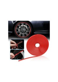 Resim Jant Çevresine 10 Metre 9 Mm Sportif Kırmızı Şerit Jant Bandı (509958186) 