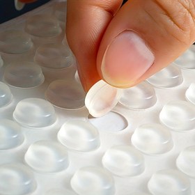 Resim 100P Kendinden Yapışkanlı Silikon Tamponlar - Şeffaf Yarım Küre Silindirik Gürültü Azaltma Pedleri, Mobilya, Zemin ve Duvarlar için Çarpışma Önleyici & Kaymaz Ayaklar 
