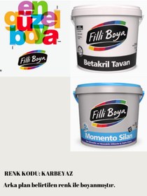 Resim Filli Boya Momento Silan Silinebilir 15 tl-20 kg-Filli Boya Yüksek Örtücü Tavan Boyası 17.5 kg 