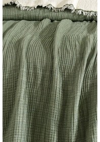 Resim Varol 5 Katlı %100 Pamuk Müslin Yatak Örtüsü 230x240 Cm Yesıl/cıftkısılık Yeşil 