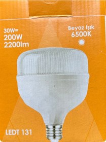 Resim 5 Adet Osaka 30w 200w 6500k Beyaz Işık E27 Duylu Kalın Duy Torch Led Ampul Yeni Model 