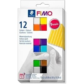 Resim Hype Store 8023 C12-1 Mp Soft Modelleme Kili Ana Renkler (25 gr x 12 Blok) 