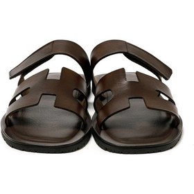 Resim The Sandals Factory Dark Brown Sandalet Erkek M7897 The Sandals Factory Leather Upper Sandals Dark Brown 