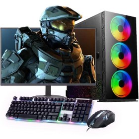 Resim INTEL I5 13400F 16GB 240SSD 1TB HDD 4GB GTX1650 24" Mon. (Gaming SET) Rogame