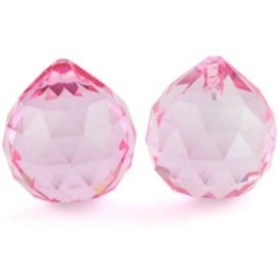 Resim ADA AVİZE 20 MM Pembe Top Avize Taşı 5 Adet 