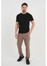 Resim Alexander Gardi Alexandergardı Bisiklet Yaka Kolları Şeritli Triko T-shirt 1243 Siyah 
