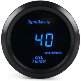 Resim Araba Modifiye 12v Evrensel 52mm Mavi Işık Dijital Ekran Ölçer, Stil: Yağ Sıcaklık Göstergesi 
