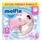 Resim Molfix Külot Bez 5 Numara Junior Aylık Fırsat Paketi 132 Adet 