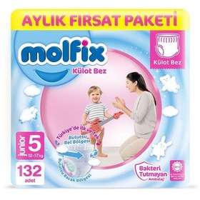 Resim Molfix Külot Bez 5 Numara Junior Aylık Fırsat Paketi 132 Adet 