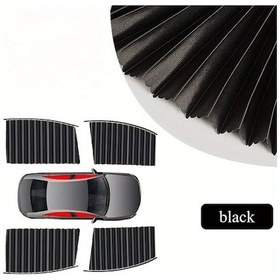 Resim Dashanshop Siyah Manyetik Araç Perdesi 4lü Set Güneşlik Stor Perde Araba İçi Koruma 