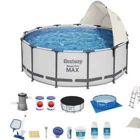 Resim Bestway Gölgelikli Prefabrik Havuz Seti 366x122cm 56420 BW551 